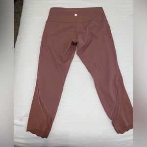 LULULEMON WUNDER UNDER SCALLOPED HEM HIGH-RISE CROP 23” *FULL ON LUXTREME*